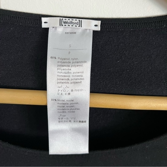 WOLFORD Barcelona 3/4 Sleeve Bodycon Black Dress - Picture 8 of 9